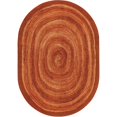 thumbnail image 1 of Joy Carpets Kid Essentials Feeling Fun 7'8" x 10'9" Oval Area Rug in Color Orange, 1 of 1