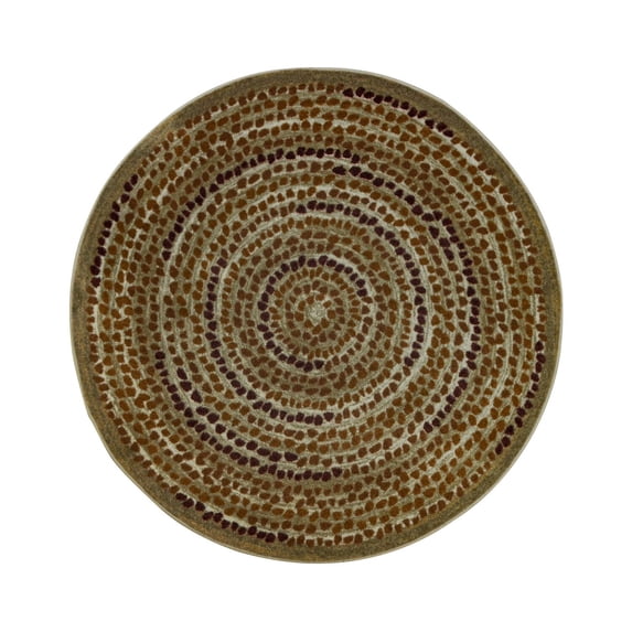 Joy Carpets 2106E-03 7 ft. 7 in. Peaceful Pebbles Children Round Rug Terracotta