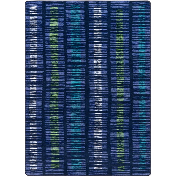 Joy Carpets Kid Essentials Verve 78" x 109" Indoor Area Rug in Color Violet