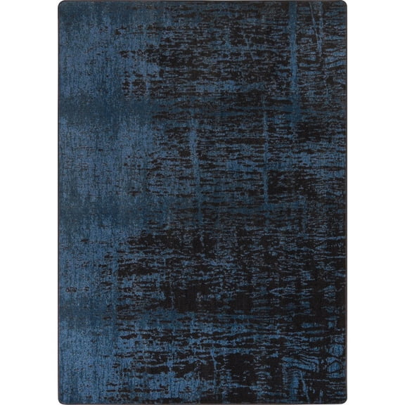 Joy Carpets Kid Essentials Canvas 78" x 109" Indoor Area Rug in Color Deep Water