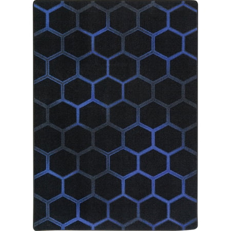 Joy Carpets Kid Essentials Breakout 54" x 78" Indoor Area Rug in Color Sapphire