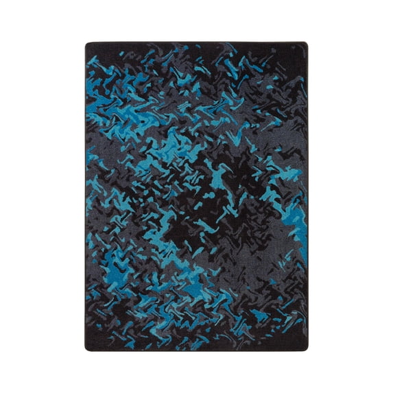 Eruption 5'4" x 7'8" Area Rug In Color Teal