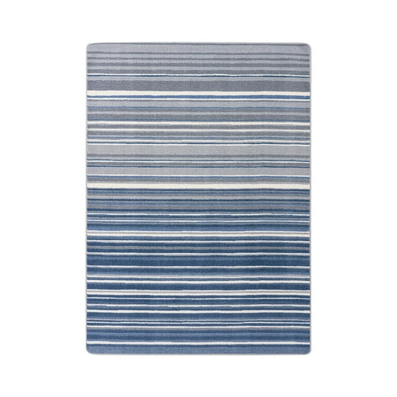 Fine Line 3'10" x 5'4" Area Rug In Color Marine
