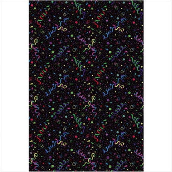 Joy Carpets 36Q Celebration 6 ft. x 9 ft. Nylon Machine Tufted- Cut Pile Fluorescent Rug