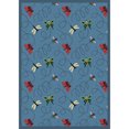 thumbnail image 1 of Wing Dings 3'10" x 5'4" Area Rug In Color Blue, 1 of 3