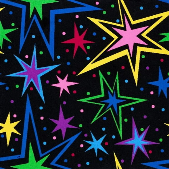 Joy Carpets 449R 12 x 6 ft. Neon Lights Rectangle Kapow Fluorescent Area Rug  Multicolor