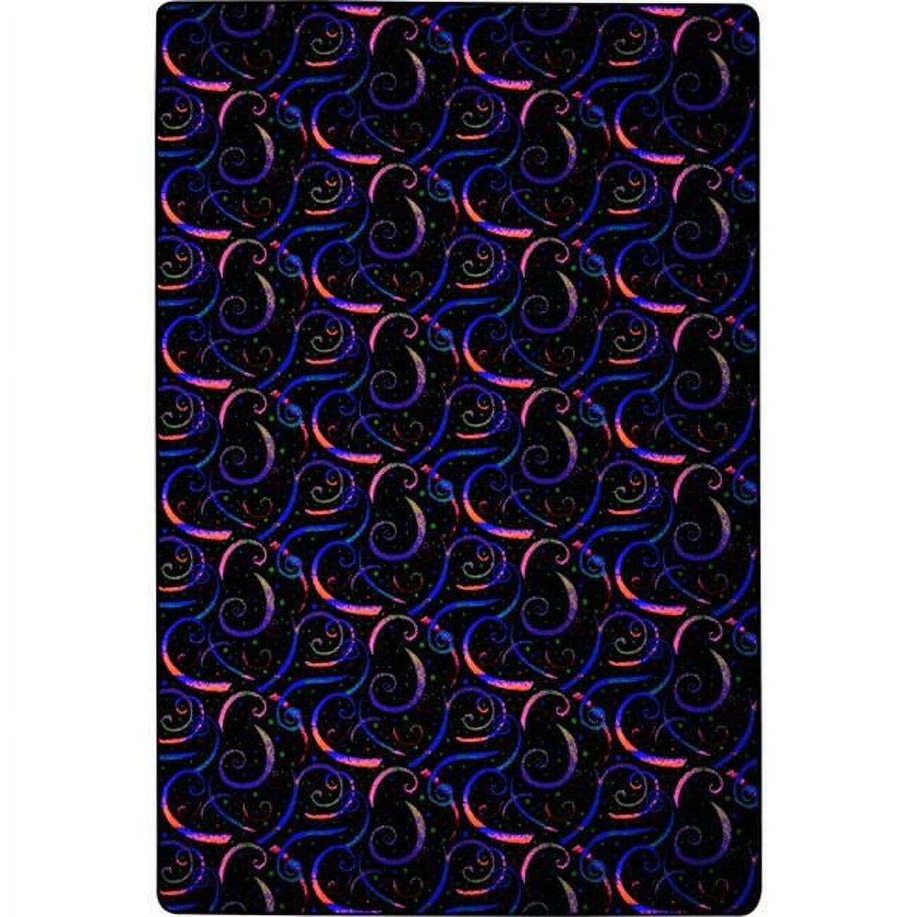 Dynamic Black Synthetic 12' x 6' Easy-Care Stain-Resistant Area Rug