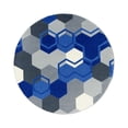 thumbnail image 1 of Team Up 5'4" Round Area Rug In Color Blue, 1 of 2