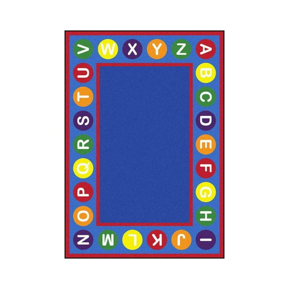 ALPHABET SPOTS RUG 5.4 X 7.8 RECTANGLE PRIMARY
