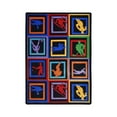 thumbnail image 1 of Let the Games Begin 3'10" x 5'4" Area Rug In Color Multi, 1 of 2