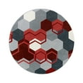 thumbnail image 1 of Joy Carpets Kid Essentials Team Up 7'7" Round Area Rug in Color Red, 1 of 2