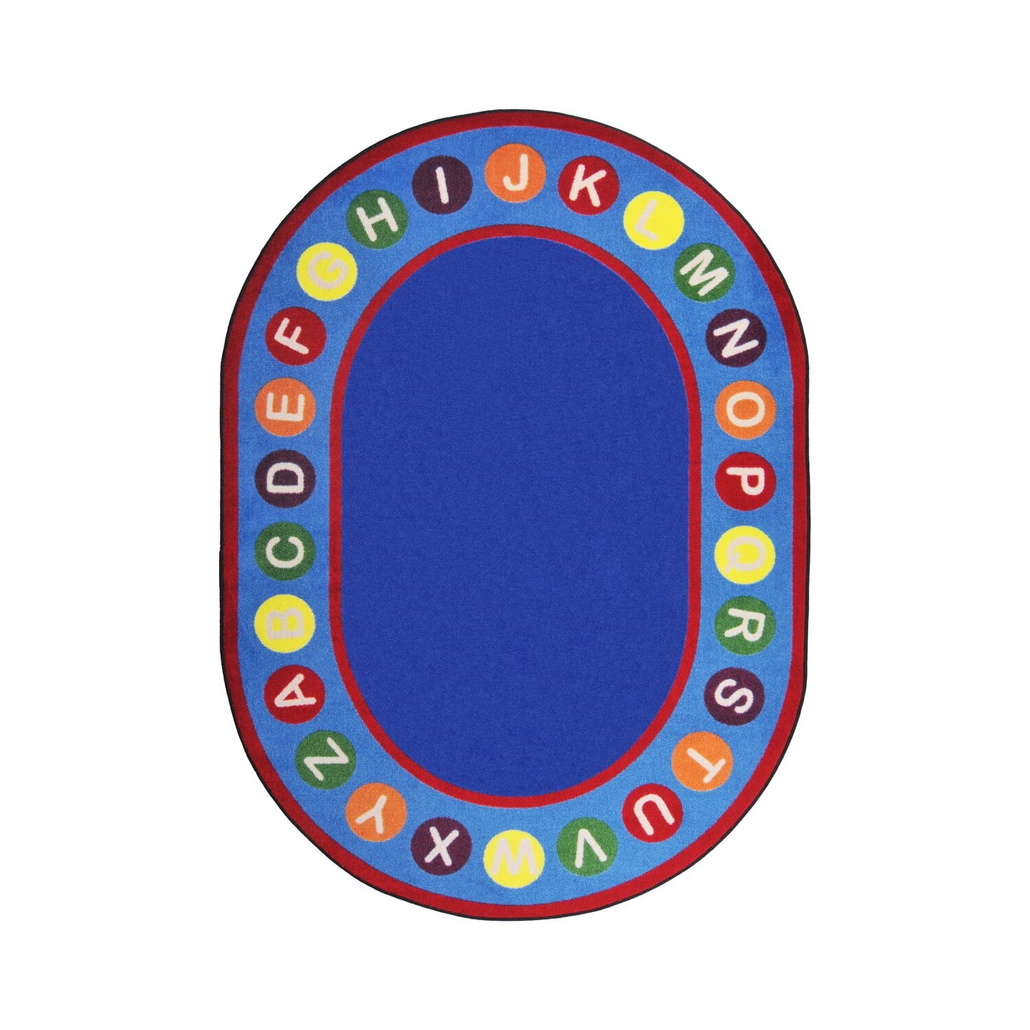 Red Alphabet Rug Alphabet Spots 7'8