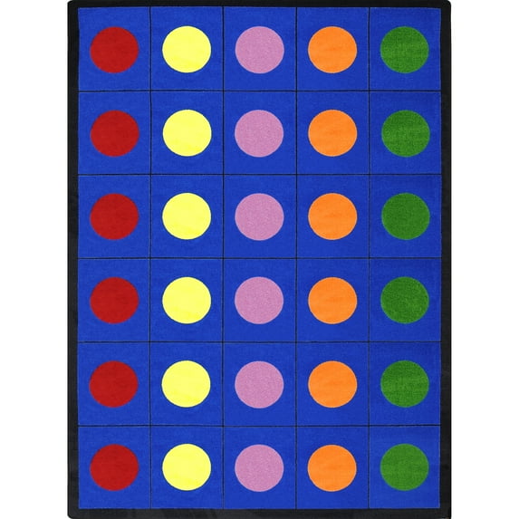 Lots of Dots 7'8" x 10'9" area rug in color Multi