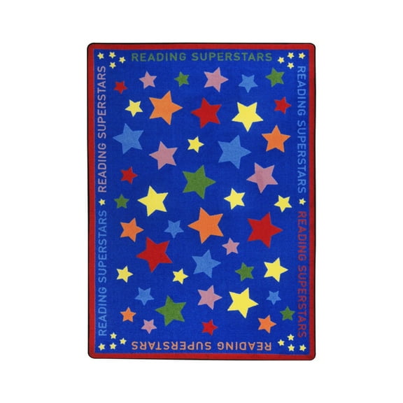 Joy Carpet Reading Superstars Multi 7'8" x 10'9"