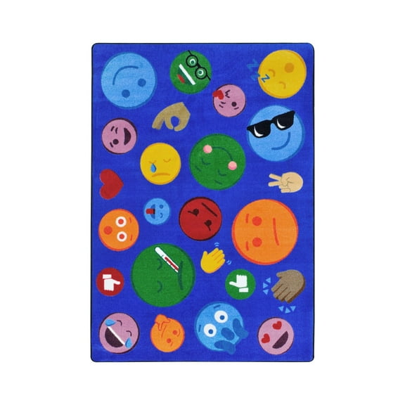 Joy Carpet Shake 'Em Up Emojis Multi 7'8" x 10'9"