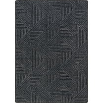 Joy Carpets Above Board 7'8" x 10'9" Area Rug in color Onyx