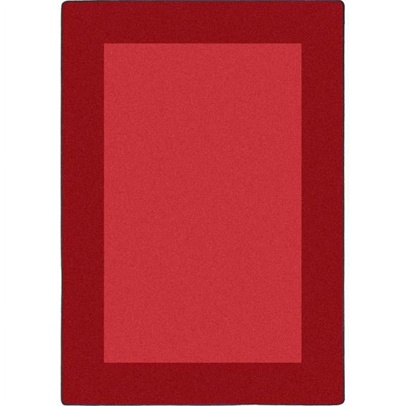 Joy Carpets  All Around Rectangle Classroom Carpet Red - 5 ft. 4 in. x 7 ft. 8 in.