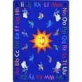 thumbnail image 1 of Joy Carpets  Kid Essentials Alphabet Tweet Early Childhood Oval Rugs Multi Color - 7 ft. 8 in. x 10 ft. 9 in., 1 of 1