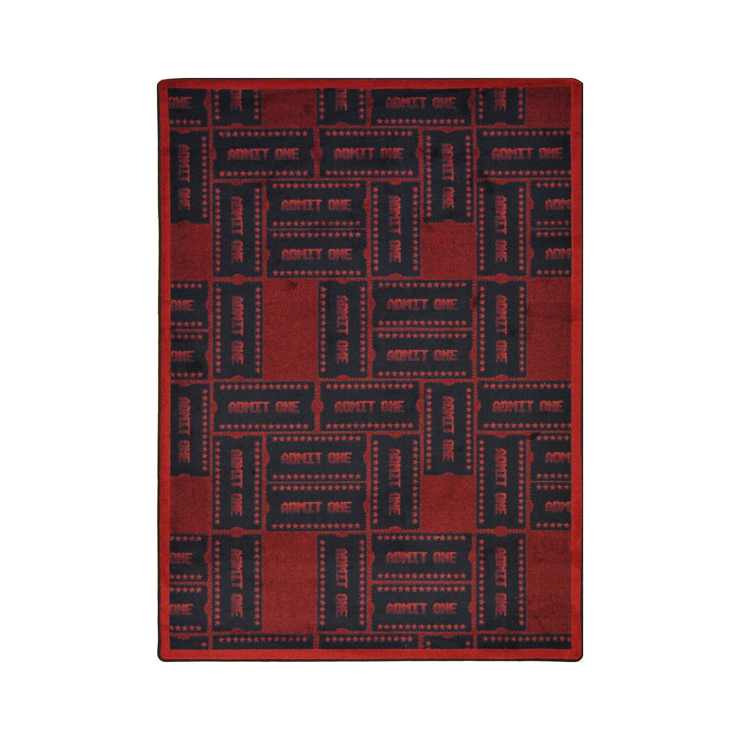 Any Day Matinee - Theater Area Rugs Admit One, 3'10