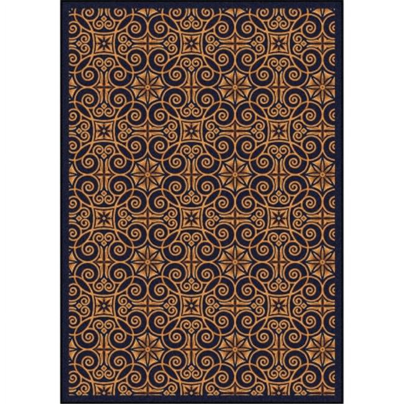 Joy Carpets Any Day Matinee Antique Scroll Rectangle Theater Area Rugs ...