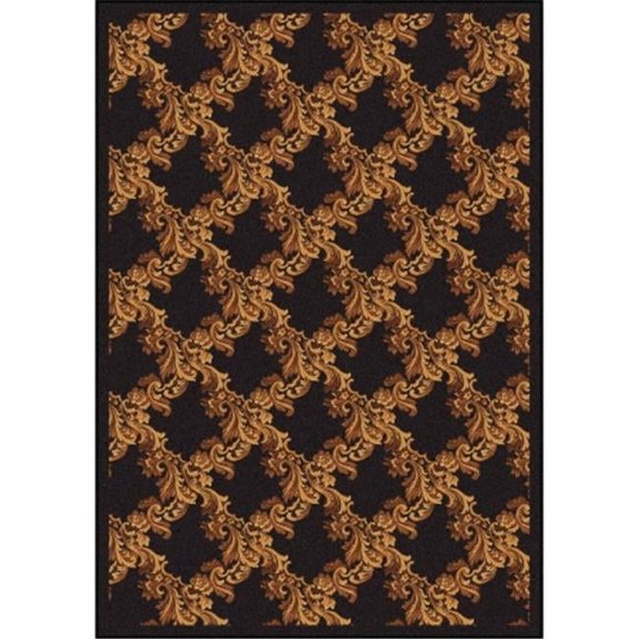 Joy Carpets Any Day Matinee Corinth Rectangle Theater Area Rugs 02 Brown - 5 ft. 4 in. x 7 ft. 8 in.