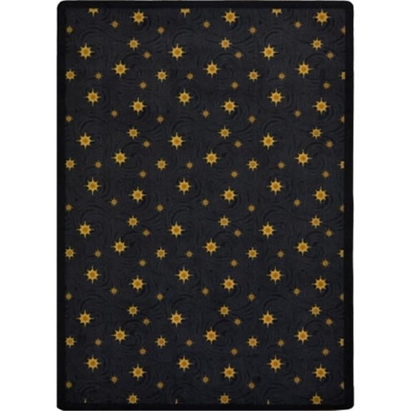Joy Carpets Any Day Matinee Milky Way Rectangle Theater Area Rugs 01 Charcoal - 7 ft. 8 in. x 10 ft. 9 in.