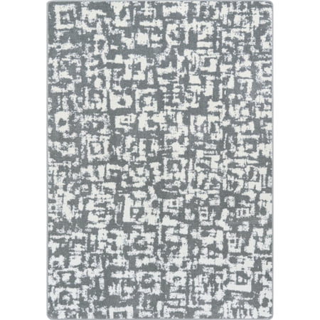 Joy Carpets Block Print 7'8" x 10'9" Area Rug in color Cloudy