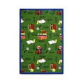 thumbnail image 1 of Kid Essentials - Language & Literacy Bookworm, 5'4" x 7'8", Green, 1 of 2