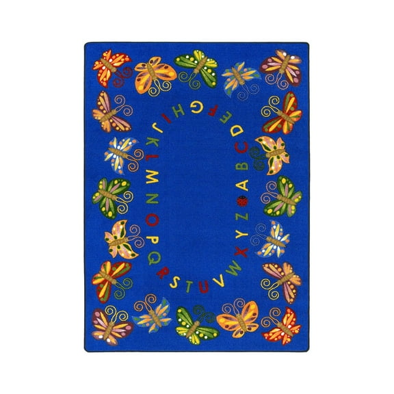Kid Essentials - Early Childhood Butterfly Delight, 7'8" x 10'9", Multicolored
