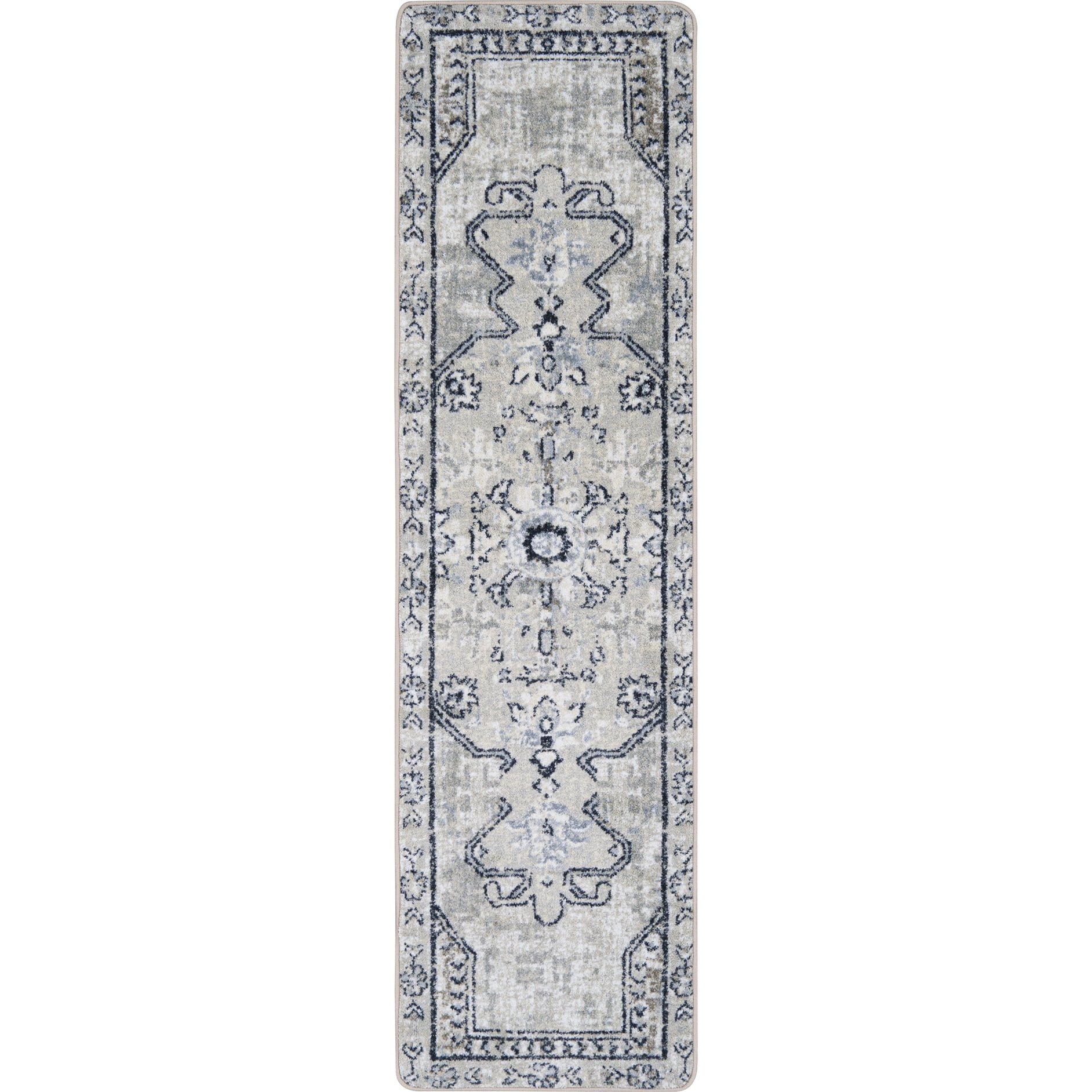 Joy Carpets Canyon Tapestry 2'1" x 7'8" Runner Area Rug in Color Sandstone