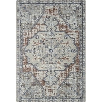 Joy Carpets Canyon Tapestry 7'8" x 10'9" Indoor Area Rug in Color Terracotta