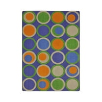 Joy Carpets 1857C-01 Circle Back Teen Area Rugs - 5 ft. 4 in. x 7 ft. 8 in. - Violet