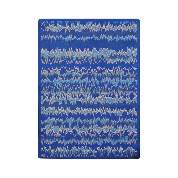 Static Electricity 3'10" x 5'4" Area Rug In Color Blue