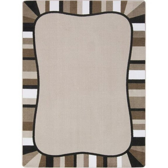 Joy Carpets  Colorful Accents Rectangle Area Rug Neutral - 5 ft. 4 in. x 7 ft. 8 in.