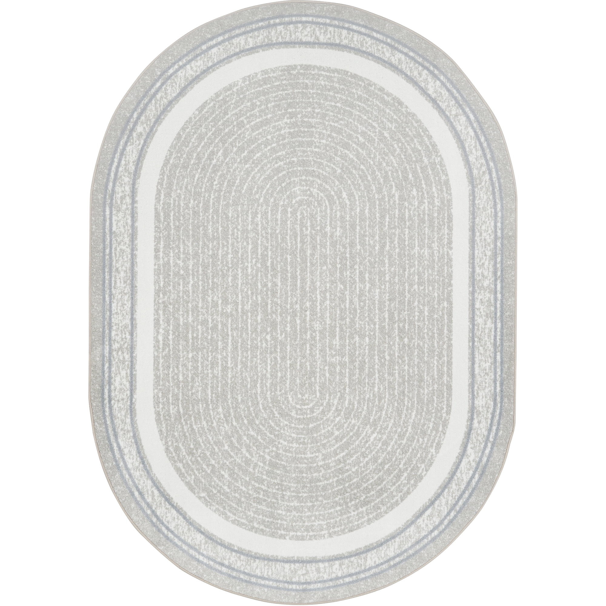 Joy Carpets Cozy Corner 5'4" x 7'8" Indoor Oval Area Rug in Color Linen