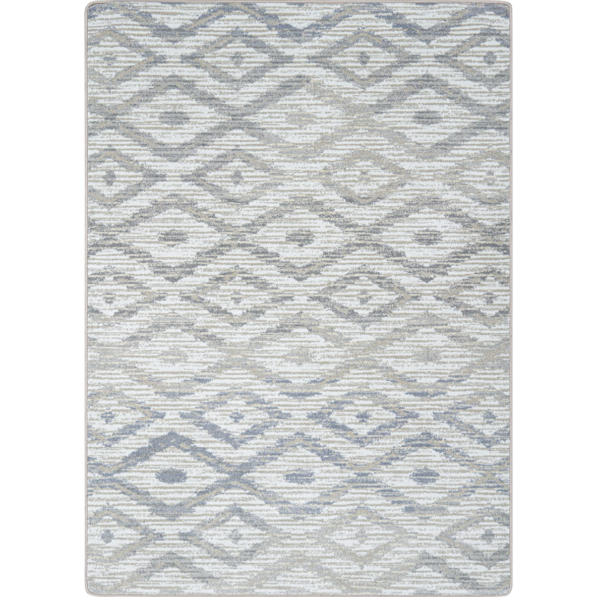 Joy Carpets Diamond Oasis 5'4" x 7'8" Area Rug in Color Sandstone