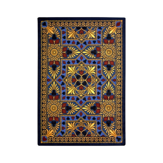 Jackpot 3'10" x 5'4" Area Rug In Color Navy