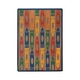 thumbnail image 1 of Joy Carpets Jumbo Crayons 3'10" x 5'4" Area Rug In Color Earthtone, 1 of 1