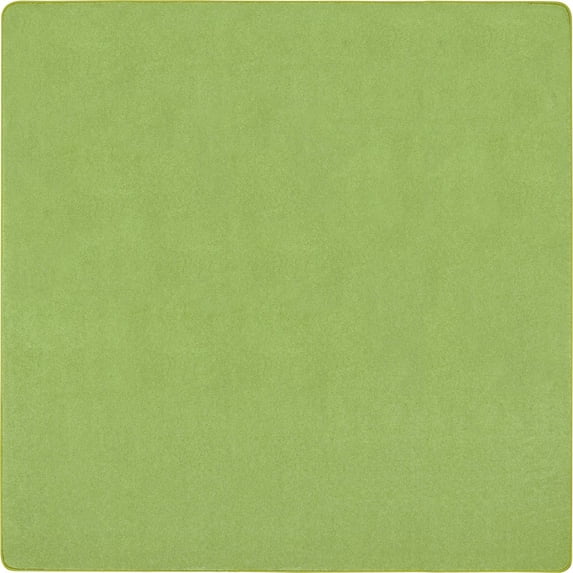 Joy Carpets Kid Essentials Just Kidding 12' x 12' Area Rug in Color Lime Green