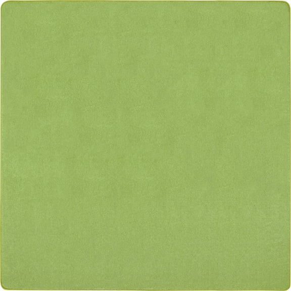 Joy Carpets Kid Essentials Just Kidding 12' x 12' Area Rug in Color Lime Green