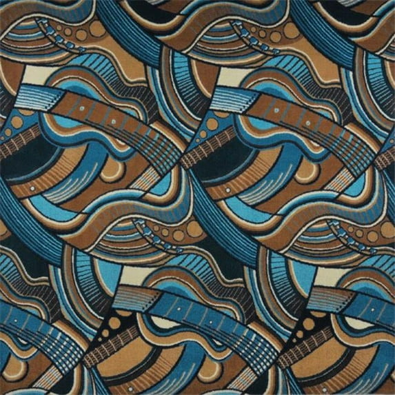 Joy Carpets Kaleidoscope Blue Note Rectangle Whimsical Area Rugs Multi Color - 5 ft. 4 in. x 7 ft. 8 in.