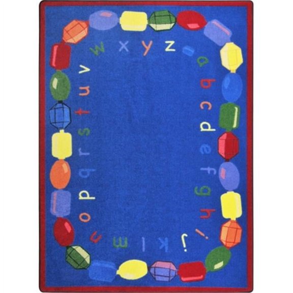 Joy Carpets Kid Essentials Baby Beads Early Childhood Rectangle Rugs Multi Color - 5 ft. 4 in. x 7 ft. 8 in.