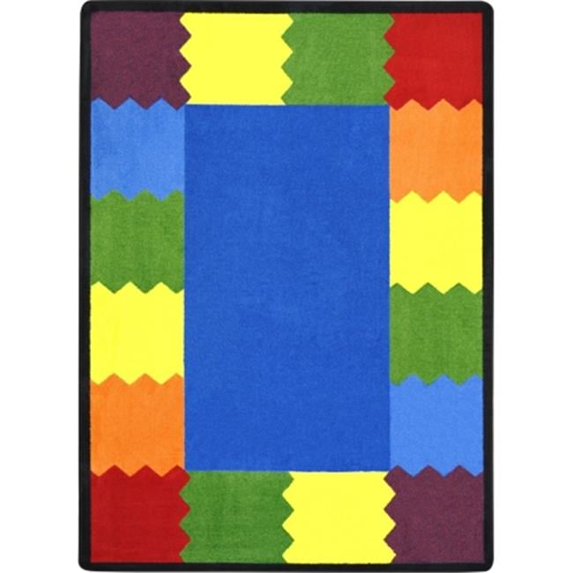Joy Carpets Kid Essentials Block Party Early Childhood Rectangle Rugs Multi Color - 7 ft. 8 in. x 10 ft. 9 in.