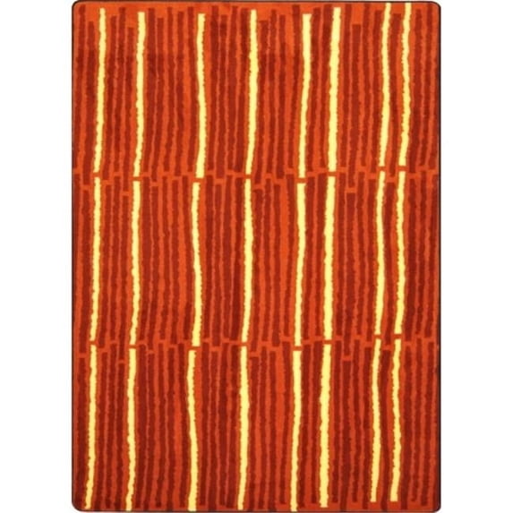 Joy Carpets Kid Essentials Cascade Rectangle Teen Area Rugs 03 Orange - 5 ft. 4 in. x 7 ft. 8 in.