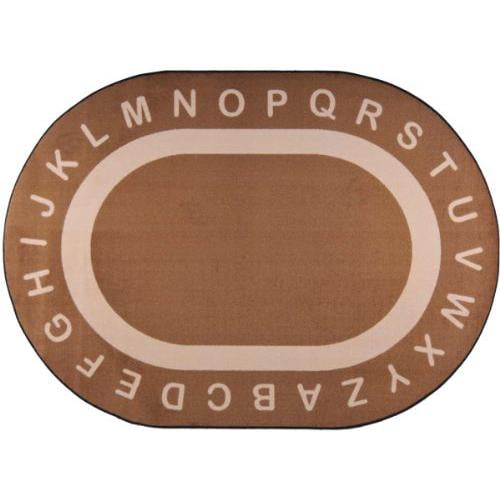 Joy Carpets Joy Carpet Endless Alphabet Mocha 5'4" x 7'8"