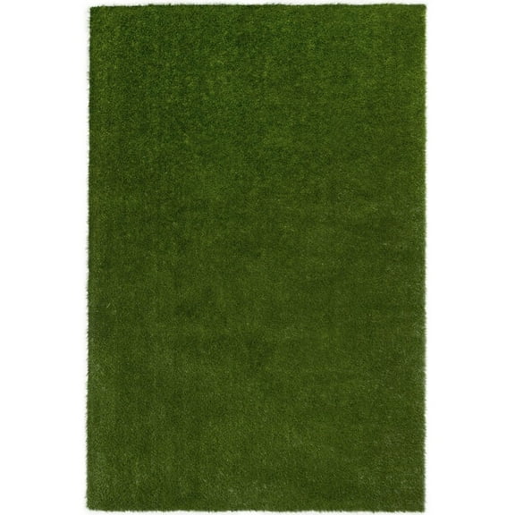 Joy Carpets Kid Essentials GreenSpace 9' x 12' Area Rug in Color Green