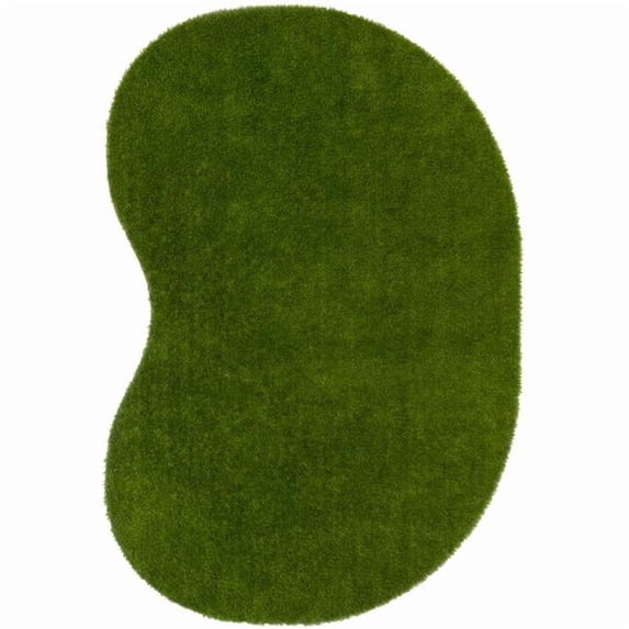 Joy Carpets 624SS 9 x 12 ft. GreenSpace Jellybean Area Rug, Green