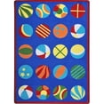 thumbnail image 1 of Joy Carpets  Kid Essentials Have a Ball Early Childhood Rectangle Rugs Multi Color - 5 ft. 4 in. x 7 ft. 8 in., 1 of 1