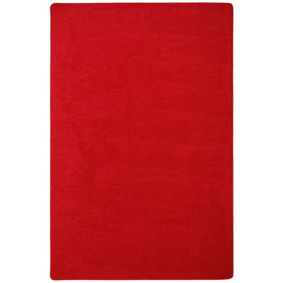 Joy Carpets Kid Essentials Endurance 12' x 18' Area Rug in Color Red