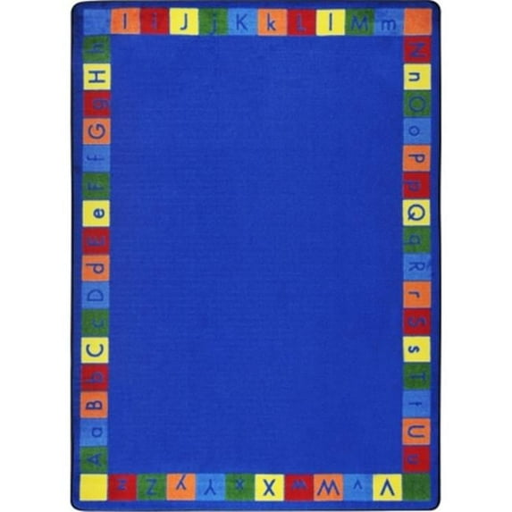 Joy Carpets Kid Essentials Primarily Alphabett Early Childhood Rectangle Rugs Multi Color - 5 ft. 4 in. x 7 ft. 8 in.